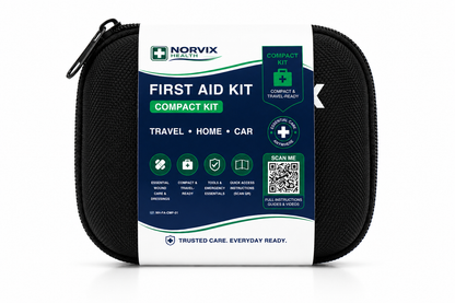 Norvix Health First Aid Kit Bundle – Standard & Compact Emergency Kits for Home, Car & Travel