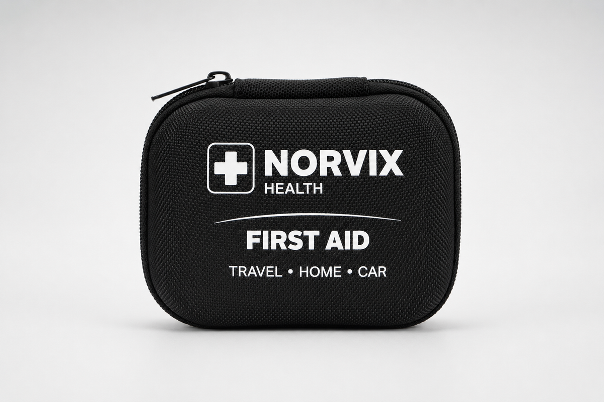 Norvix Health First Aid Kit Bundle – Standard & Compact Emergency Kits for Home, Car & Travel