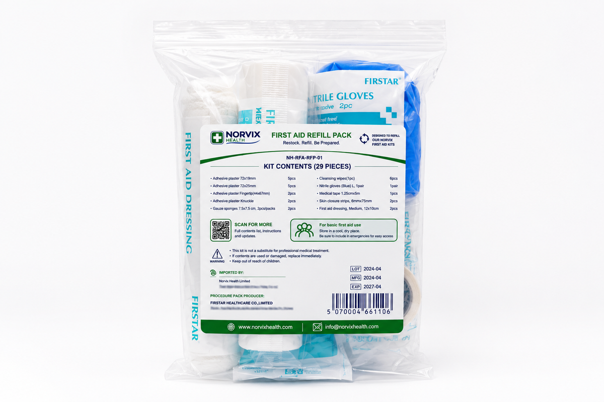 Norvix Health First Aid Refill Pack (29 Pieces)