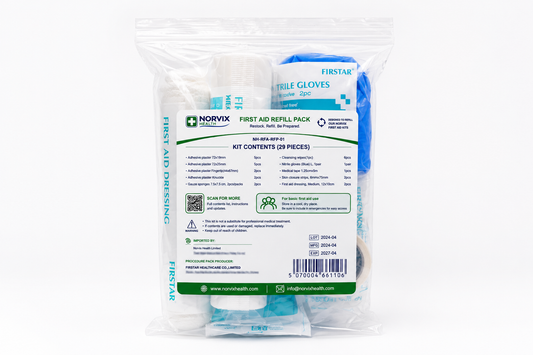 Norvix Health First Aid Refill Pack (29 Pieces)